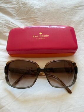 Kate Spade Darlene Brown Gradient Oversized Square Sunglasses